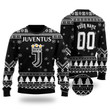 Personalized Custom Name And Number Juventus Christmas For Fans Ugly Christmas Sweater, All Over Print Sweatshirt