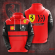 Formula One Scuderia Ferrari 3d All Over Printed Hoodie, Zip Up Hoodie Style 3