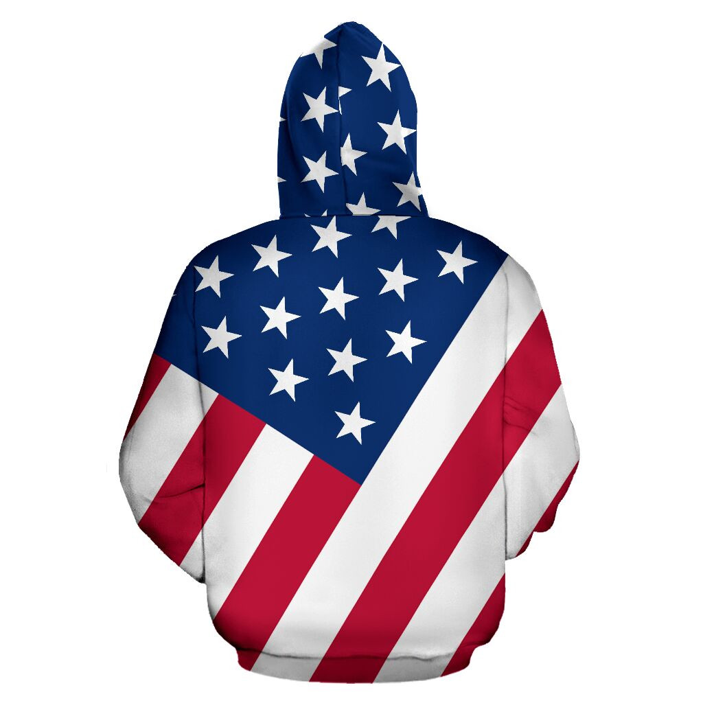 Hockey American Flag 3D All Over Print Hoodie, Zip-up Hoodie