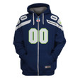 Personalized Cutsom Number Seattle Seahawks Limited Edition 3d All Over Print Hoodie, Zip-Up Hoodie