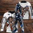 New England Patriots Mascot 3D Hoodie All Over Print, Zip-up Hoodie