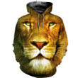Lion 3D All Over Print Hoodie, Zip-up Hoodie