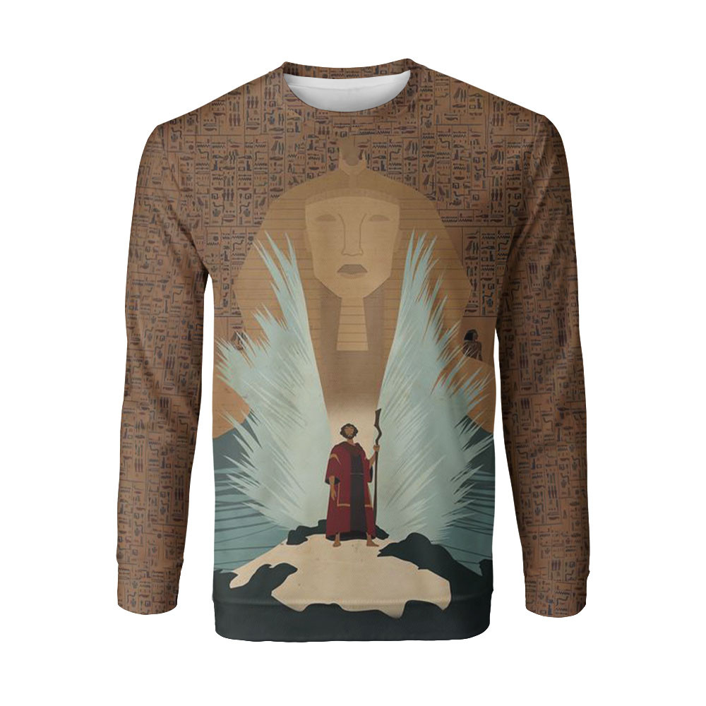 The Prince Of Egypt Goddess Statue Background 3d Full Over Print Hoodie Zip Hoodie Sweater Tshirt