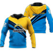 Los Angeles Chargers Blue Gold Unisex 3D All Over Print Hoodie, Zip Up Hoodie
