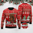Bigfoot French Bulldog Ugly Christmas Sweater, All Over Print Sweatshirt