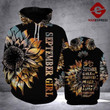September Girl Are Sunshine Mixed With Little Hurricane Sunflowers 3D All Over Print Hoodie, Zip-up Hoodie