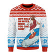 Jesus Surfing Ugly Christmas Sweater