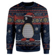 Penguin Ugly Christmas Sweater, All Over Print Sweatshirt