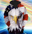 Eagle America 3D All Over Print Hoodie, Zip-up Hoodie