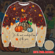 Pumpkins Autumn Dogs It's The Wonderful Time Of The Year For Unisex Ugly Christmas Sweater, All Over Print Sweatshirt