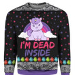 Unicorn I’m Dead Inside Ugly Christmas Sweater, All Over Print Sweatshirt