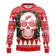 Nhl Detroit Red Wings Skull Flower Ugly Christmas Sweater, All Over Print Sweatshirt