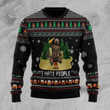 Bear Camping I Hate People Ugly Sweater