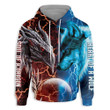 Heart Of A Wolf Soul Of A Dragon 3D All Over Print Hoodie, Zip-up Hoodie