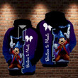 Mickey Minnie Wizard Halloween Theme Believe In Magic 3D All Over Print Hoodie, Zip Up Hoodie