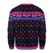 Bisexual Pride Flag Ugly Christmas Sweater, All Over Print Sweatshirt