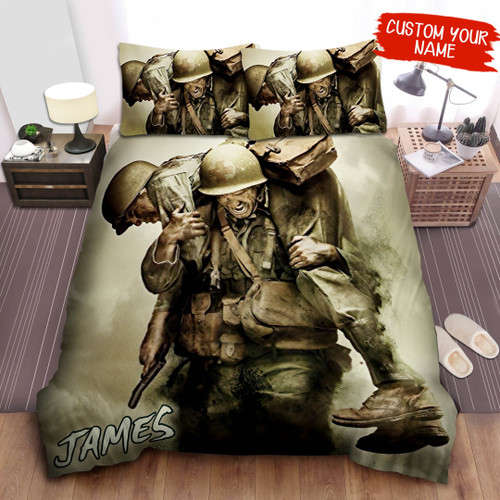 Personalized Combat Medic Carrying An Injured Soldier Bed Sheets Spread  Duvet Cover Bedding Sets