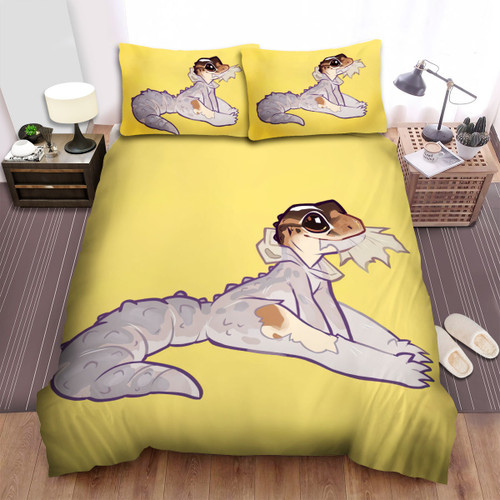 The Wild Animal - The Leopard Gecko Changing Skin Bed Sheets Spread Duvet Cover Bedding Sets