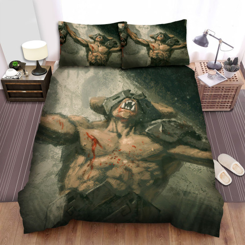 Gladiator Bloody Battle Art Painting Bed Sheets Spread Duvet Cover Bedding Sets