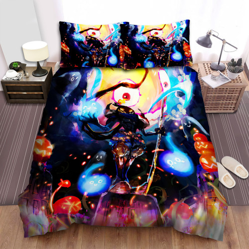 Halloween Power Of Jack-O-Lantern Colorful Artwork Bed Sheets Spread Duvet Cover Bedding Sets