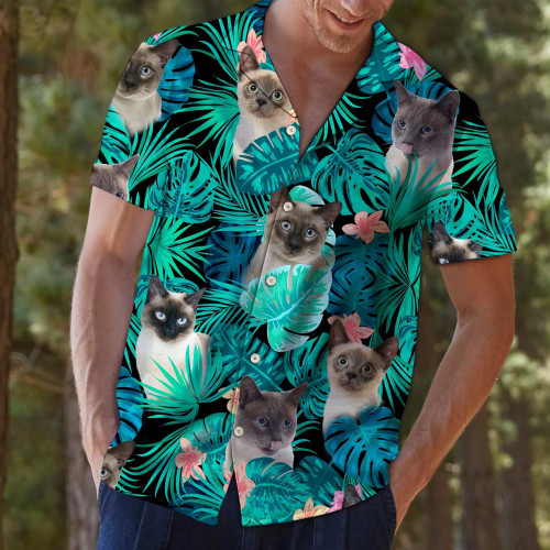 Tropical Siamese Hawaiian Shirt