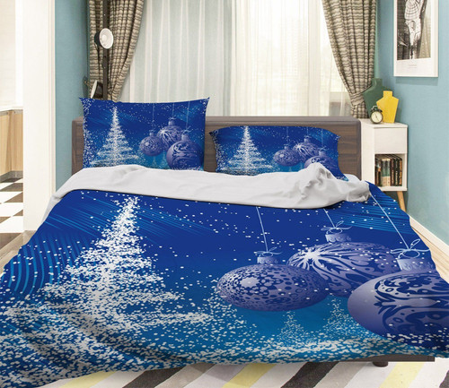 Christmas Magic Snow Bed Sheets Duvet Cover Bedding Set Great Gifts For Birthday Christmas Thanksgiving