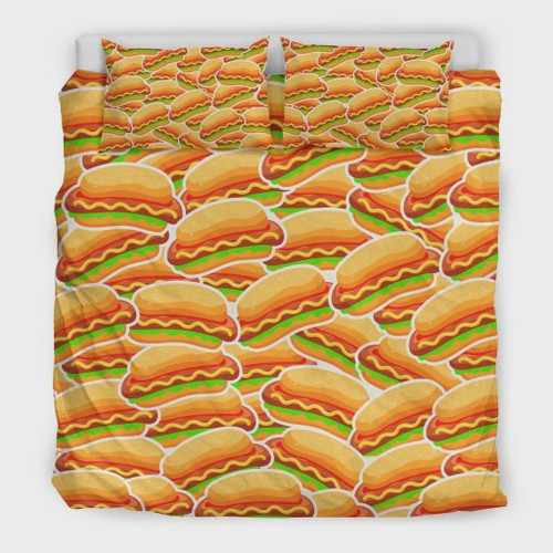 Hot Dog Bedding Set (Duvet Cover & Pillow Cases)