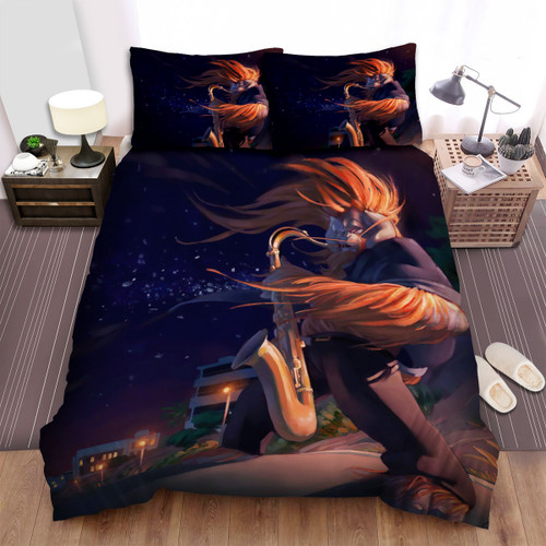 The Wildlife - The Orangutan Musician Art Bed Sheets Spread Duvet Cover Bedding Sets