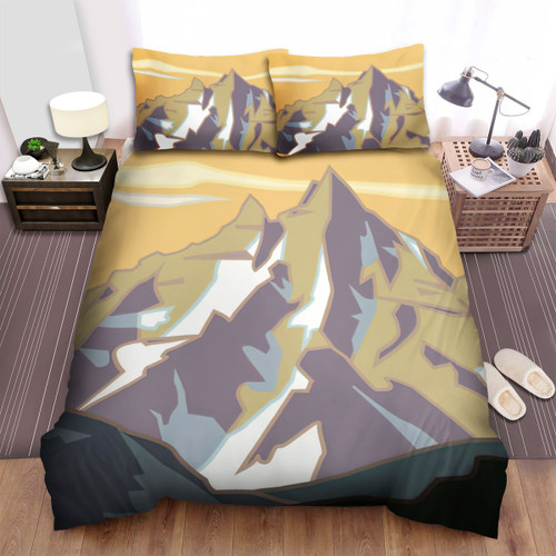 Colorado Pyramid Peak Bed Sheets Spread  Duvet Cover Bedding Sets
