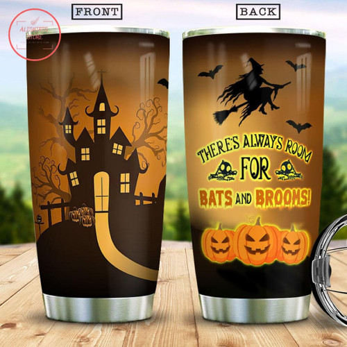 Halloween Theres Always Room For Bats Stainless Stainless Steel Tumbler Cup