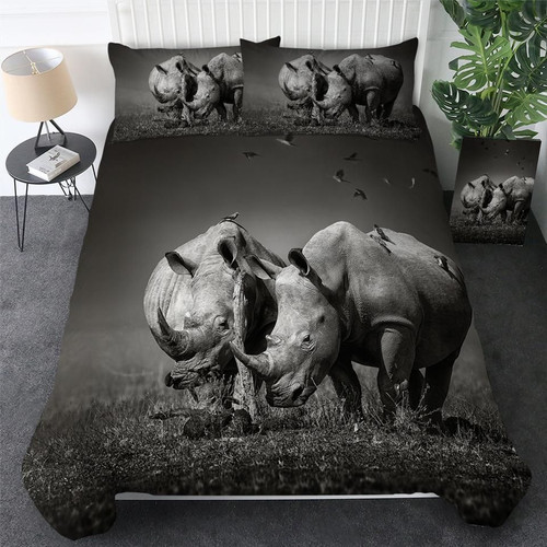 Rhino  Bed Sheets Spread  Duvet Cover Bedding Sets