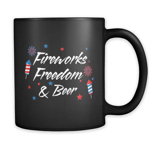 Firework Freedom and Beer Mug, 4Th Of July Mug, 4th of July Gift, Independence Day Gift, Independence Day Mug, Patriotic Mug, America Coffee Mug, Patriotic Gift
