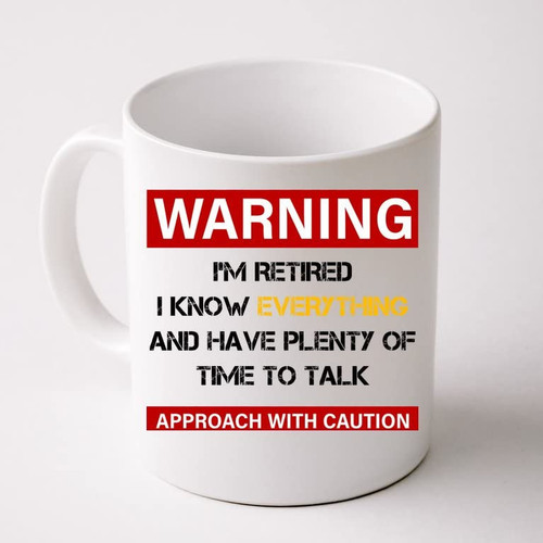 Retirement Mug, Warning Im Retired Mug Gift For Boss Teacher, Retired Mug, Funny Retiree Coffee Mug Retirement Party Gift Retirement Gifts For Women Leaving Job Cups