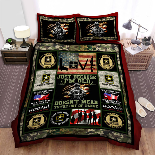 Us Army Strong Retired Soldier For Life Bed Sheets Spread Duvet Cover Bedding Sets