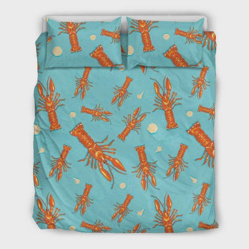 Lobster Pattern  Bed Sheets Spread  Duvet Cover Bedding Sets