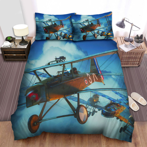 Ww1 Military Weapon Of Rfc - Royal Aircraft Factory S.E.5 Bed Sheets Spread Duvet Cover Bedding Sets