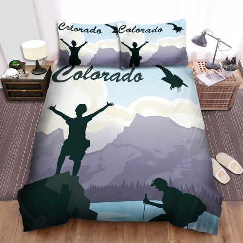 Colorado Rocky Mountain Bed Sheets Spread  Duvet Cover Bedding Sets