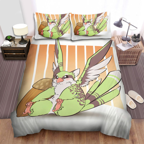 The Wild Animal - The Green Sparrow Griffin Art Bed Sheets Spread Duvet Cover Bedding Sets