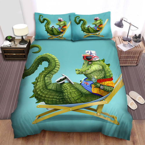 The Crocodile In The Free Time Bed Sheets Spread Duvet Cover Bedding Sets