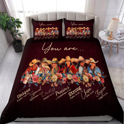 Cowgirl-Gods Say You Are Duvet Cover Bedding Set