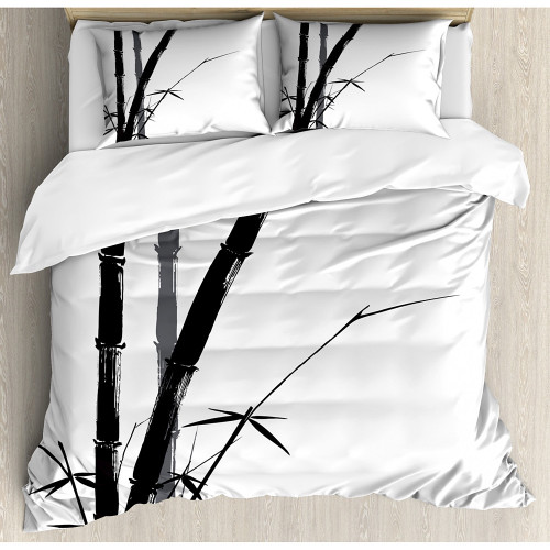 Bamboo Drawing Bedding Set  Bed Sheets Spread  Duvet Cover Bedding Sets
