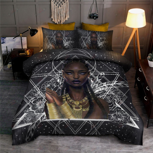 Horoscope Black Woman Bed Sheets Duvet Cover Bedding Set Great Gifts For Birthday Christmas Thanksgiving