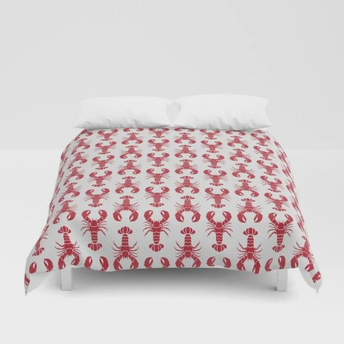 Lobster Everywhere Pattern  Bed Sheets Spread  Duvet Cover Bedding Sets