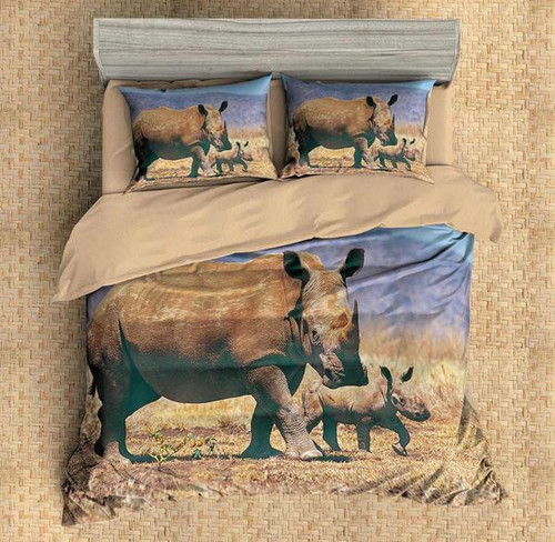 3d Customize Rhinoceros Bedding Set Duvet Cover