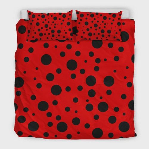 Ladybug Pattern Print  Bed Sheets Spread  Duvet Cover Bedding Sets