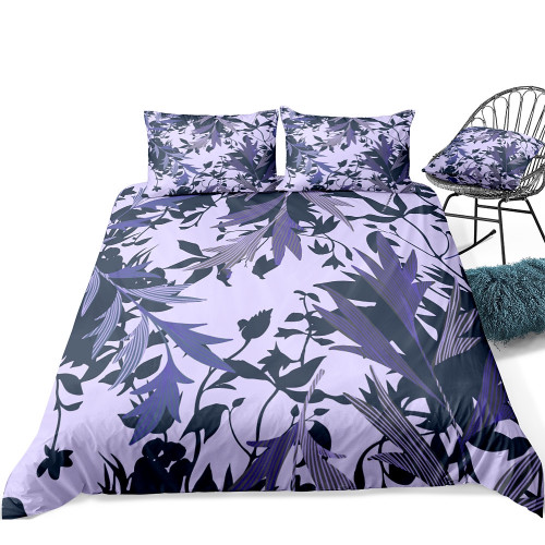 Tropical Leaves Pattern Pattern Bedding Set Bed Sheets Spread  Duvet Cover Bedding Sets