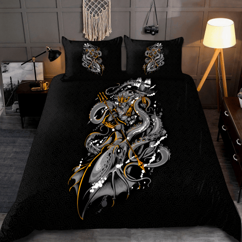 Premium Octopus And Poseidon Duvet Cover Bedding Set