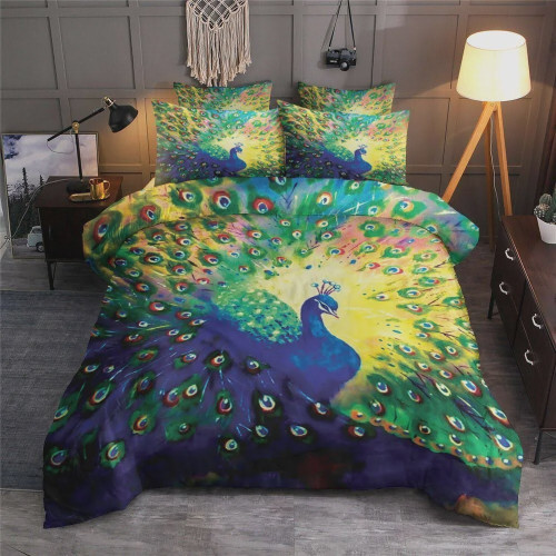 Peacock  Bed Sheets Spread  Duvet Cover Bedding Sets