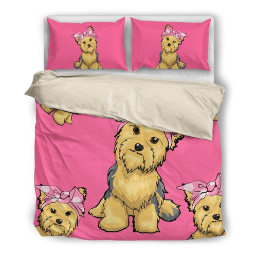 Yorkie  Bed Sheets Spread  Duvet Cover Bedding Sets