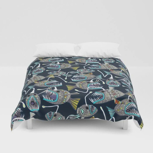 Deep Sea Anglerfish  Bed Sheets Spread  Duvet Cover Bedding Sets